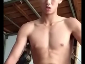 Asian cute boys wank